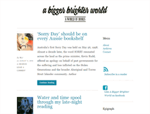 Tablet Screenshot of abiggerbrighterworld.com